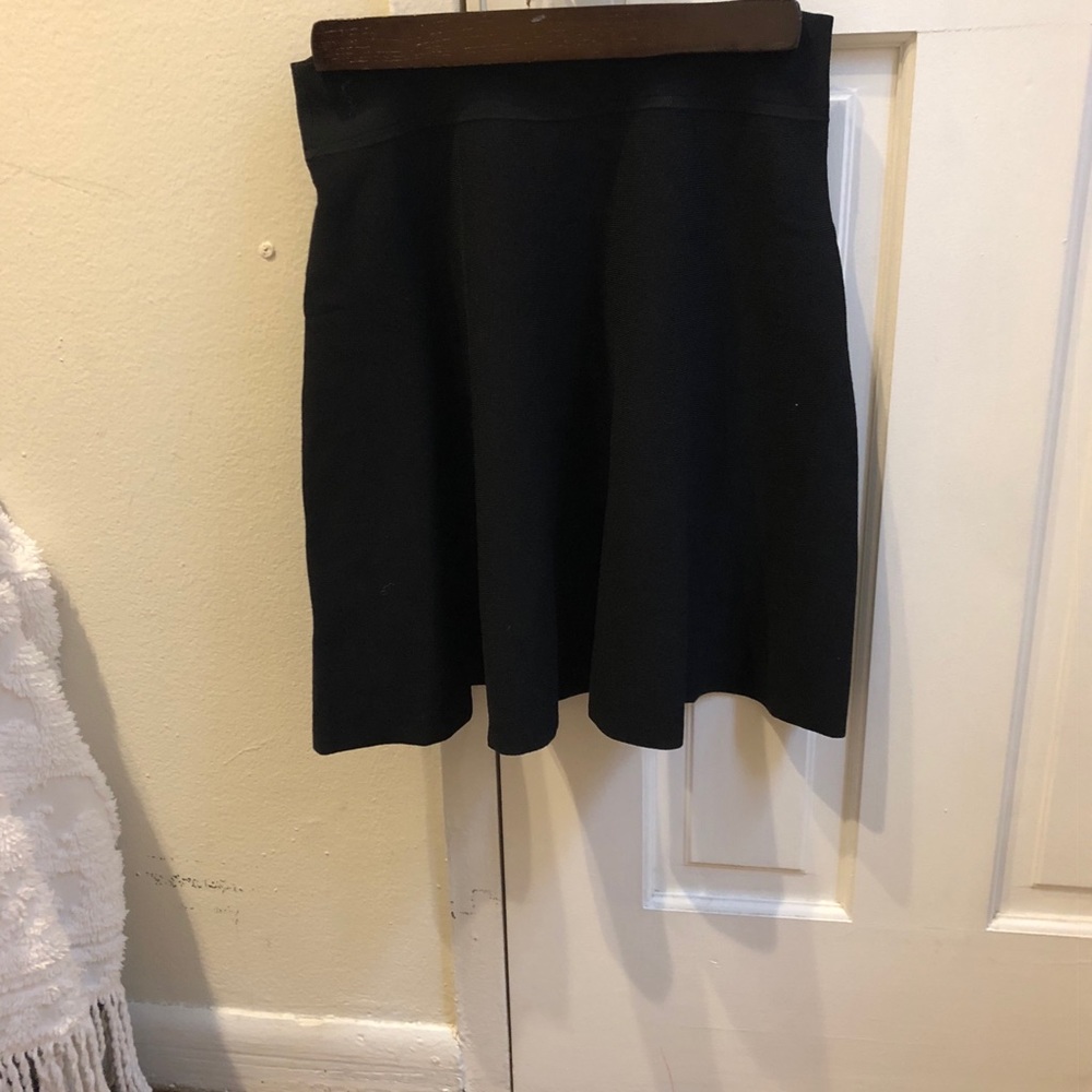 NEW! Theory black knit skater skirt